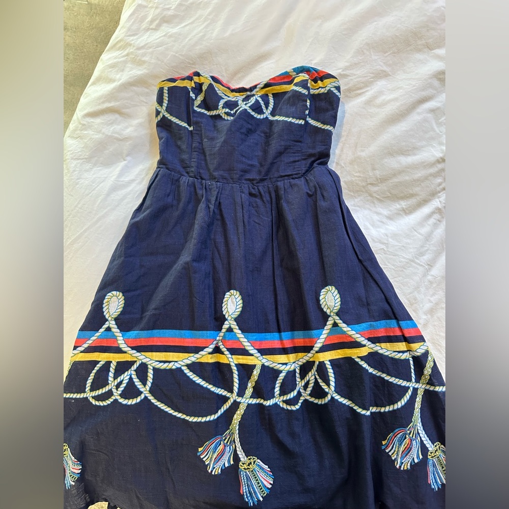 Strapless Anthro dress size 8